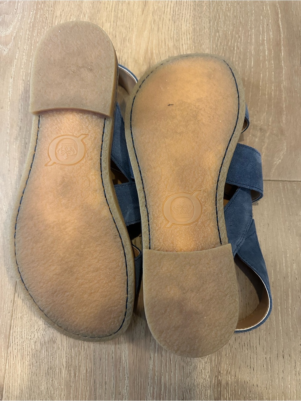 Born "Beebe" Blue Suede Sandals NEW size 11 - Picture 7 of 9